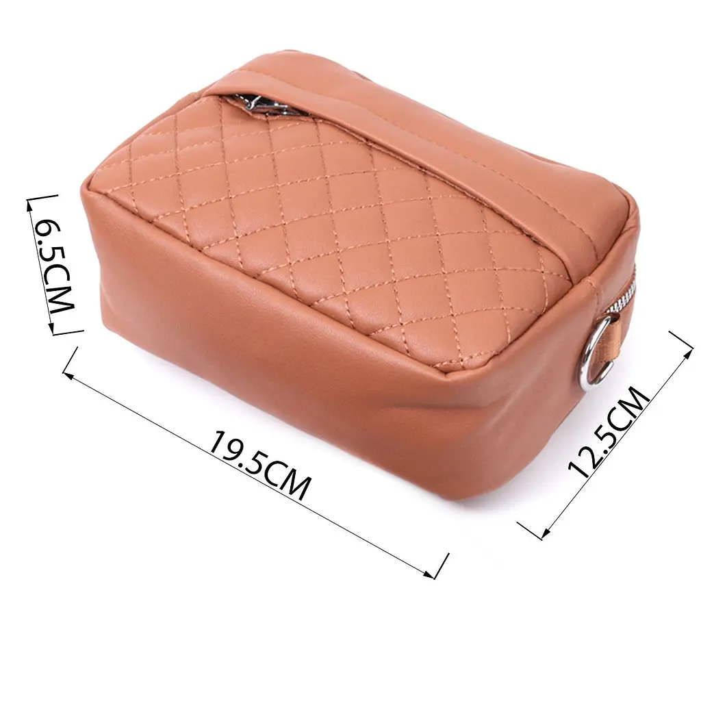 Жіноча сумка крос-боді з монетницею з екошкіри Vintage 22795 руда - фото 7