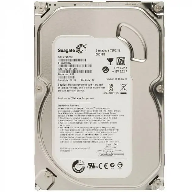 Жорсткий диск Seagate 3.5 Barracuda 500Gb (ST500DM002) (ST500DM002 Barracuda) Б/в