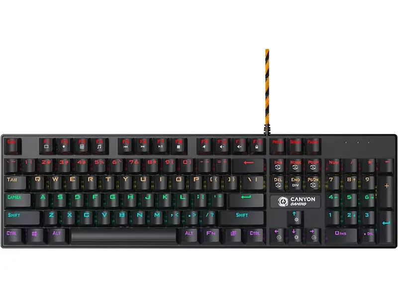 Клавіатура Canyon Deimos GK-4 Rainbow LED (CND-SKB4-US)