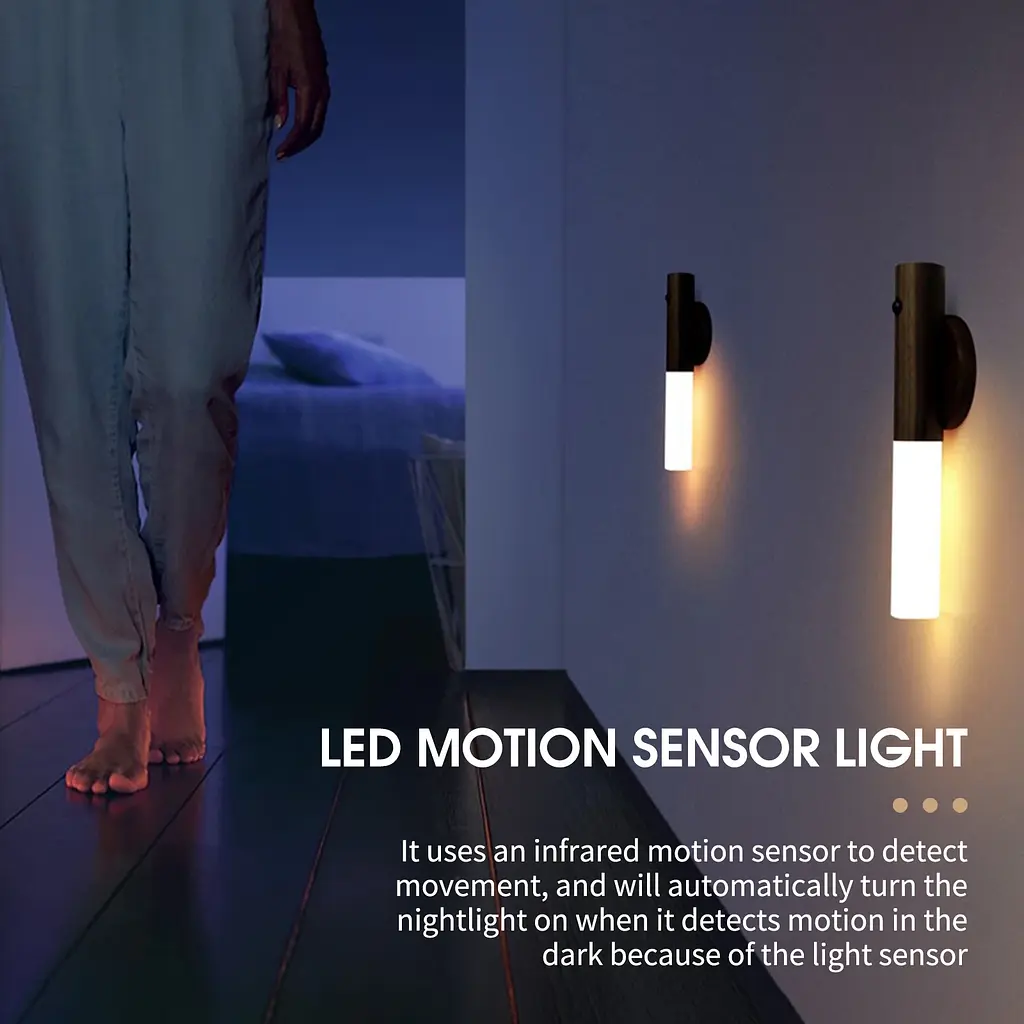 Ліхтар акумуляторний W-52 з датчиком руху LED - фото 4