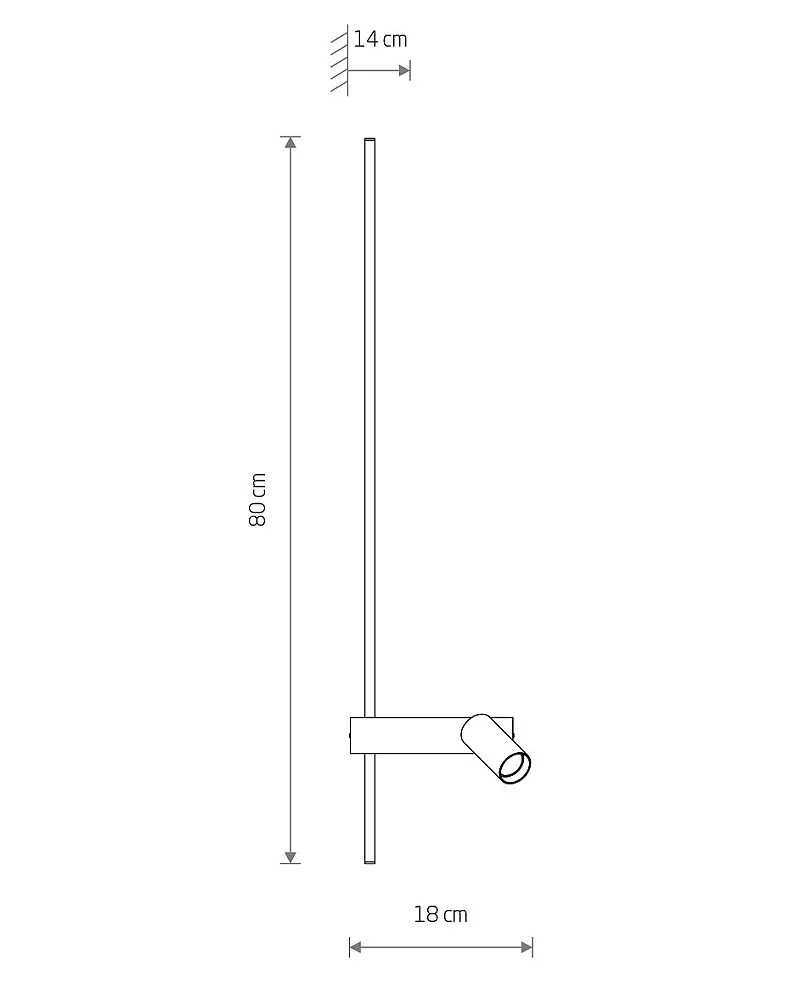 Бра, настенный светильник Nowodvorski 11578 Easy Left LED|GU10 MR11 11W|10W 3000K 450Lm IP20 белый - фото 7