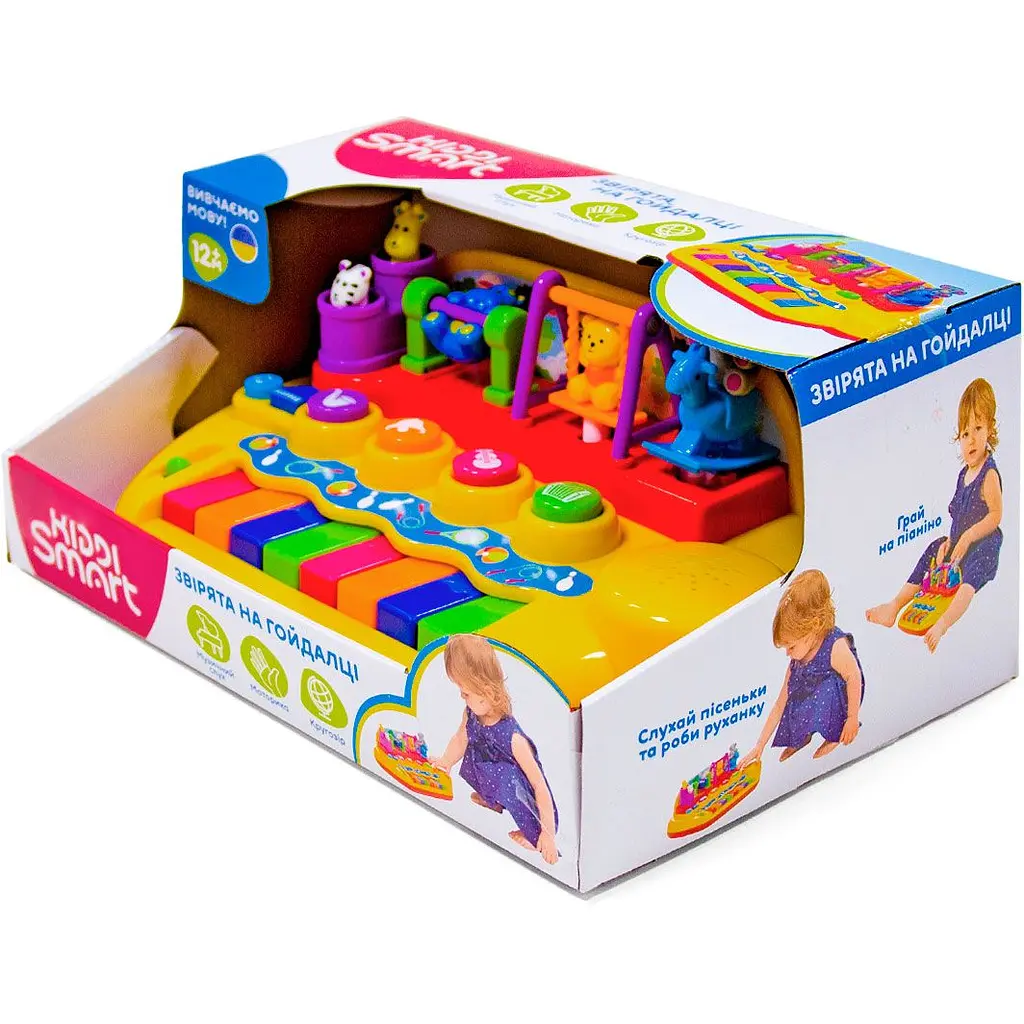 Пианино Kiddi Smart Зверята на качелях (063412) - фото 4