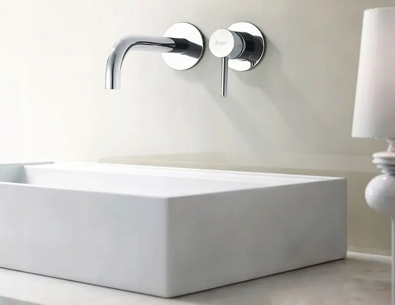 Змішувач для умивальника Rea Lungo chrom + BOX хром прихованого монтажу (настінний) REA-B0521, Хром - фото 2