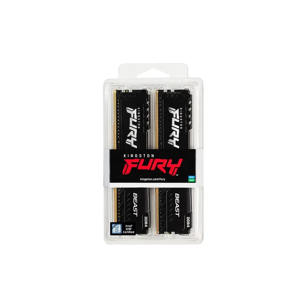 Модуль пам'яті для комп'ютера DDR4 16GB (2x8GB) 3200 MHz Black Kingston Fury (ex.HyperX) (KF432C16BBK2/16WP) - фото 6
