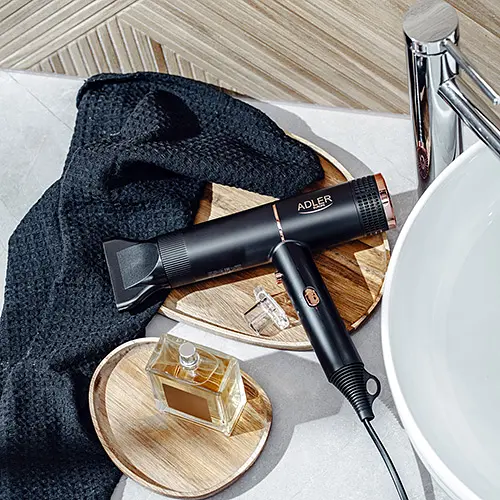 Фен з іонізацією Adler AD 2278, 1400 Вт 2 швидкості холодне повітря 1 шт. чорний (33705-IS) - фото 8