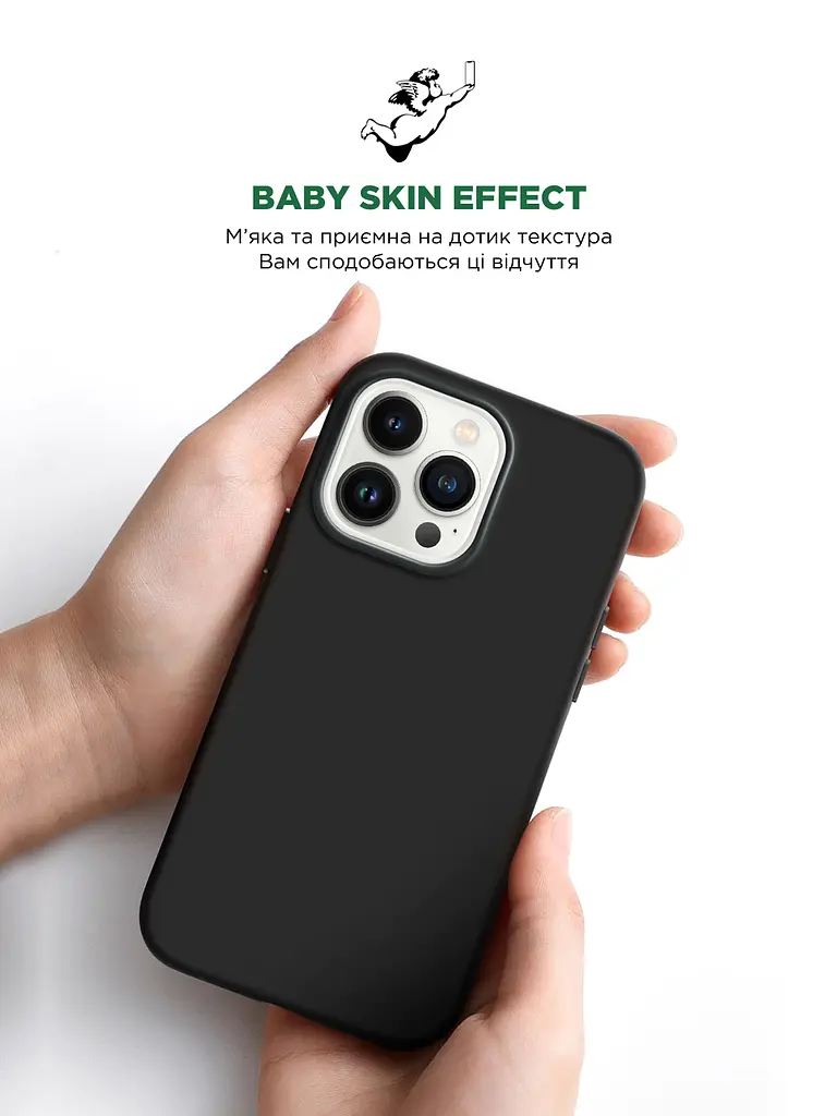 Силиконовый чехол с MagSafe для Apple iPhone 15 Pro, ICON2 MagCase, черный, противоударный, панель с мягкой подкладкой, защита всего корпуса, поддержка беспроводной зарядки, совместим с защитными стеклами и пленками, ArmorStandart (ARM72743) - фото 8