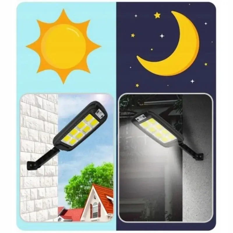 Солнечный светодиодный светильник Red Garden P4 с датчиком движения и сумерек, 240 COB LED, пульт, IP65 - фото 6
