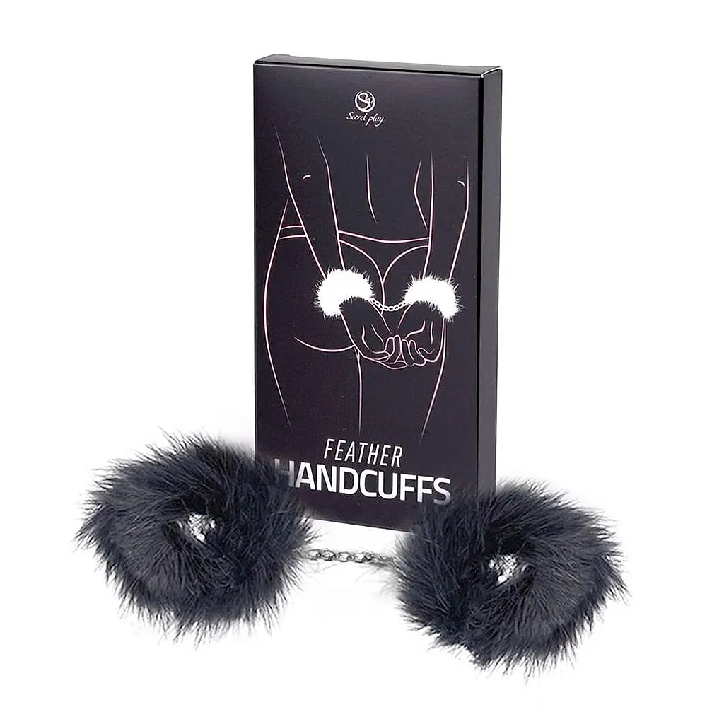 Наручники - Black Marabou Handcuffs - фото 5