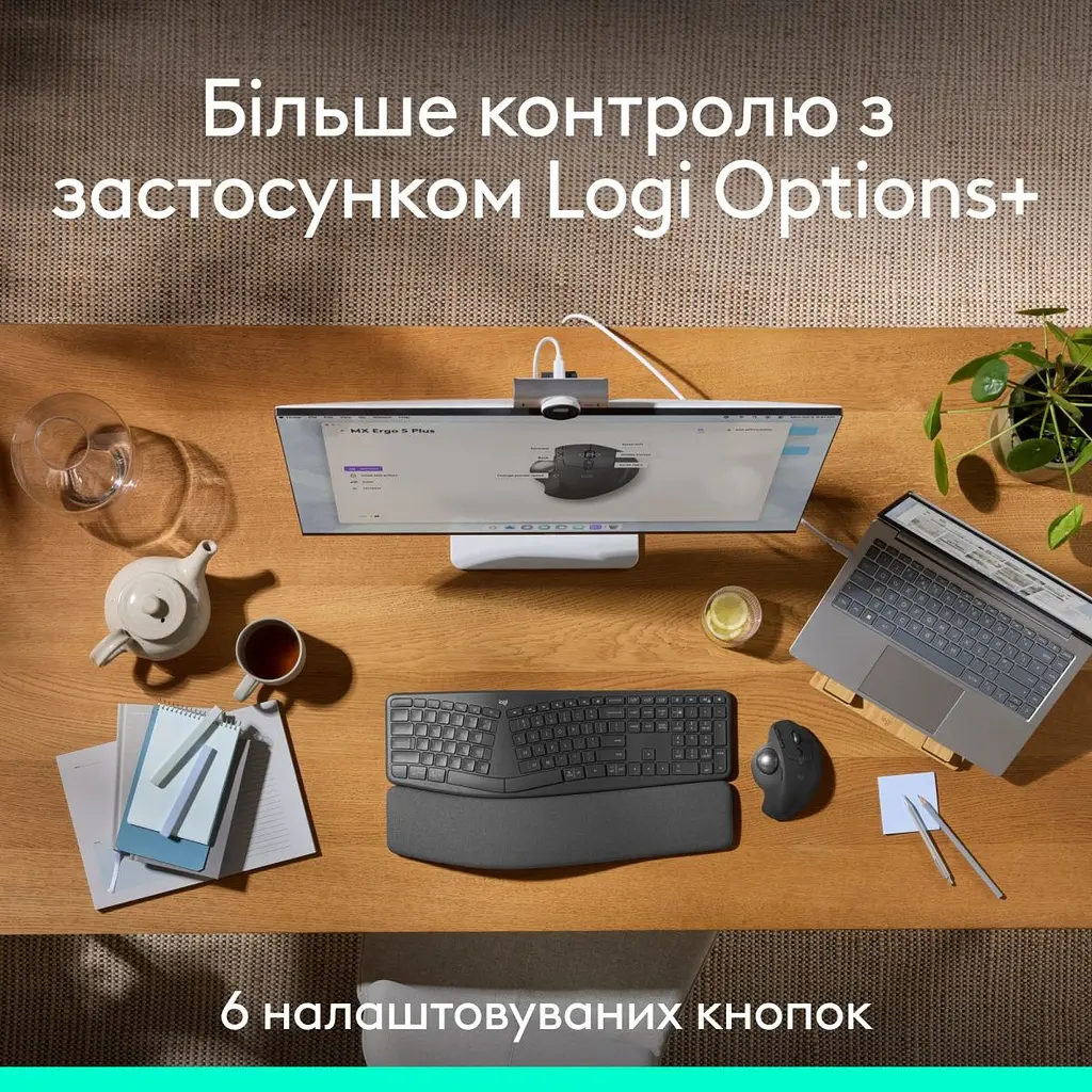 Миша Logitech MX Ergo S Graphite (910-007260) [173831] - фото 12