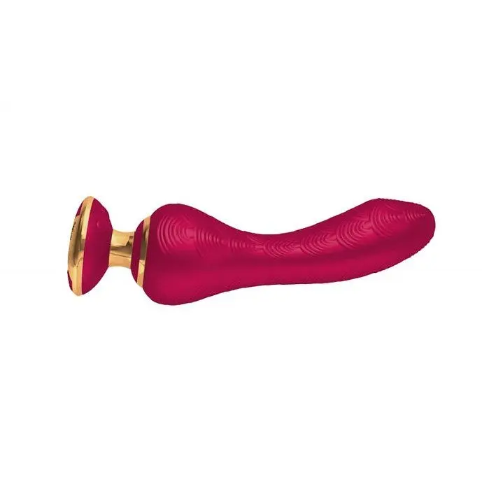 Вібратор Shunga Sanya Intimate Massager для точки G, 18.5х3.8 см малиновий - фото 2