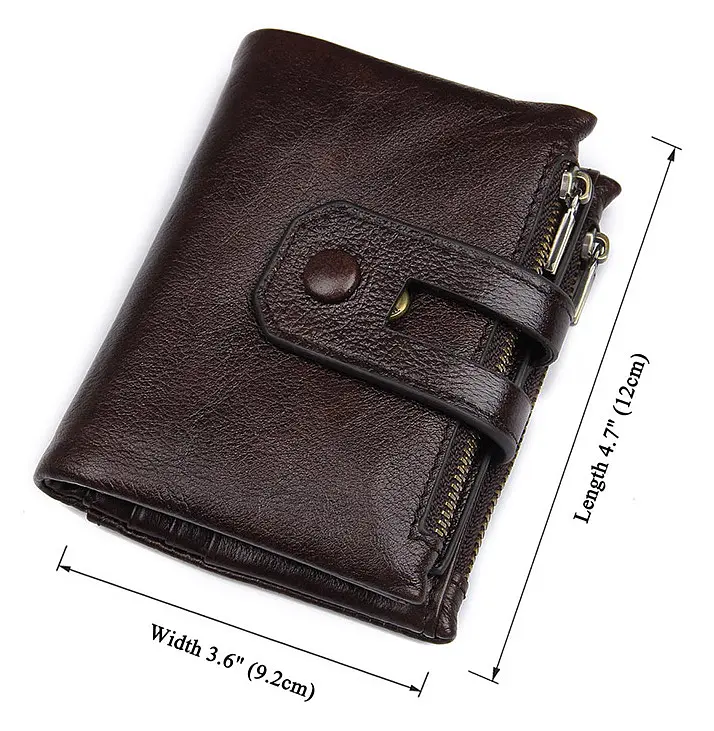 Мужской кожаный кошелек Vintage 9.2x12 см acs0015718 - фото 5
