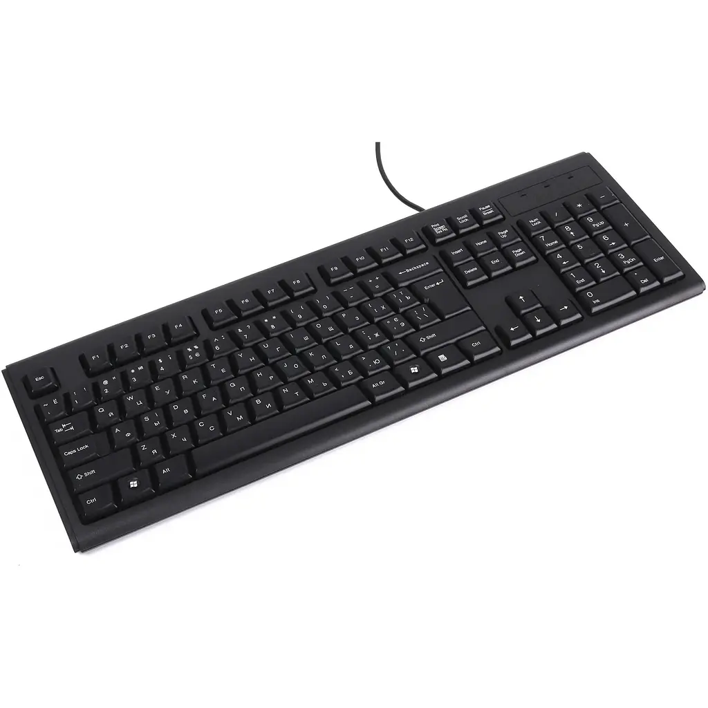 Клавіатура A4tech KRS-83 USB black, X-slim w/Ukr Comfort Key - фото 3