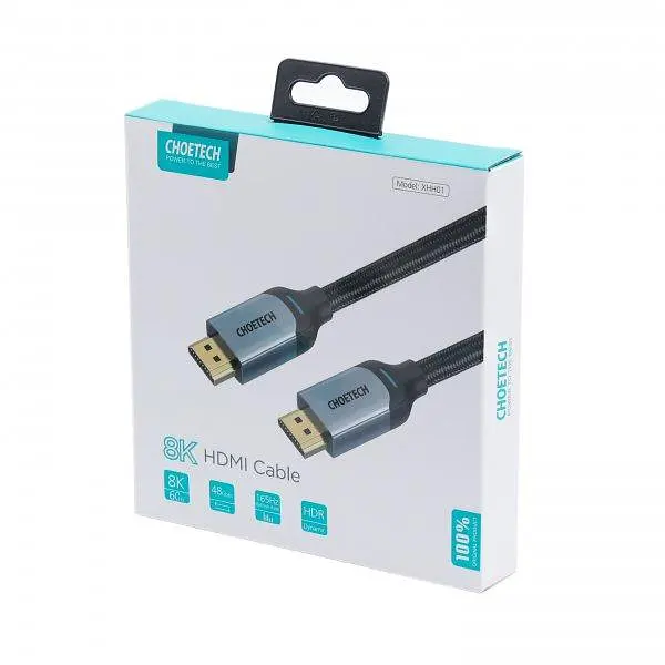 Кабель Choetech HDMI-HDMI V 2.1 2 м (XHH01-BK) - фото 3