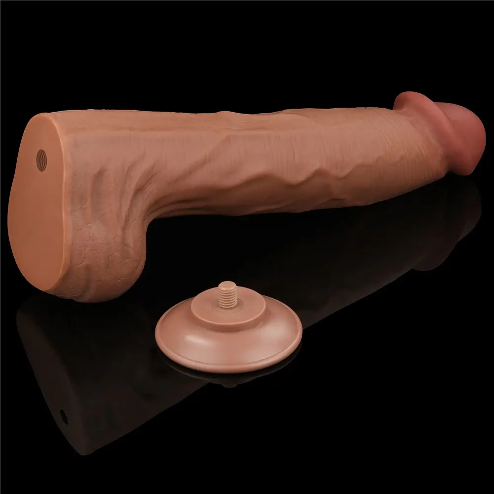 Фаллоимитатор LoveToy Sliding-Skin Dual Layer Dong King Sized 36 см телесный - фото 7