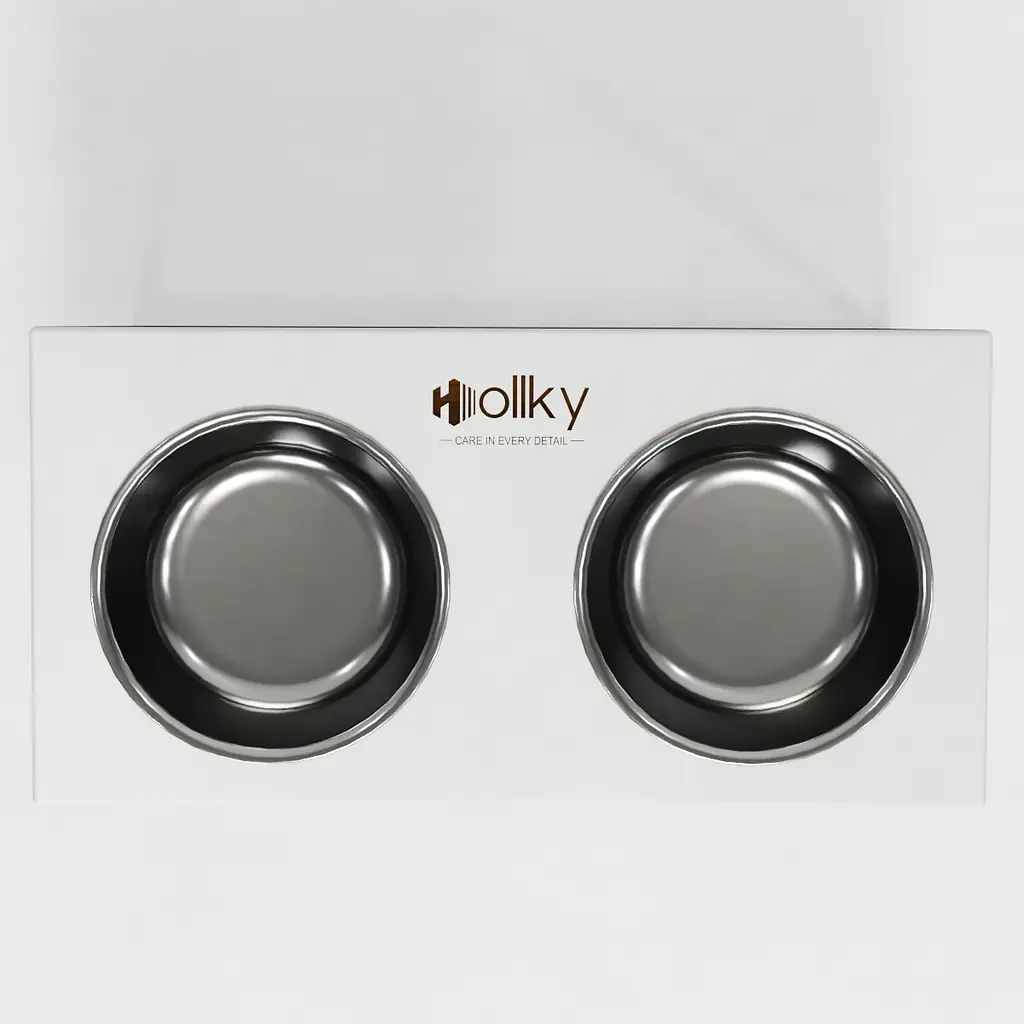 Hollky Base XL40 — миски на підставці для великих собак (2 × 1,8 л, висота 40 см) - фото 5