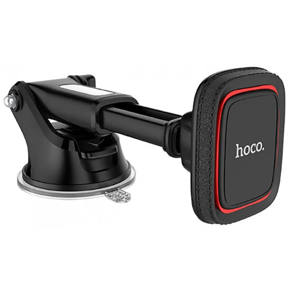 Автотримач для телефону магнітний HOCO CA42 на скотчі Black-Carbon