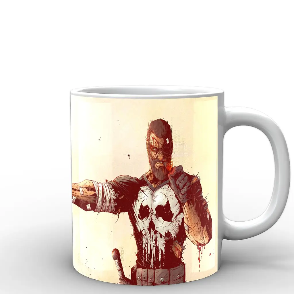Кухоль GeekLand Каратель Punisher Каратель та Людина-Павук PS.02.005 330 мл білий - фото 3