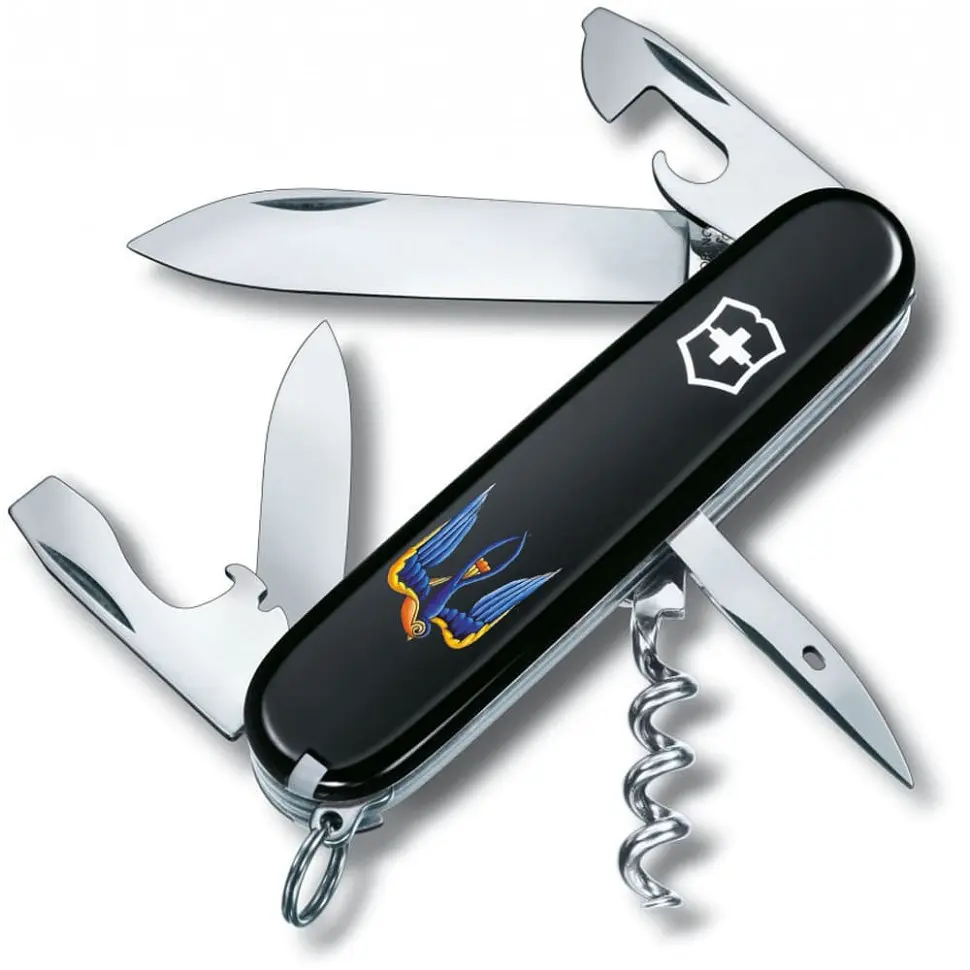 Ніж Victorinox Spartan Ukraine 91мм 12функ чорн Ластівка - фото 4