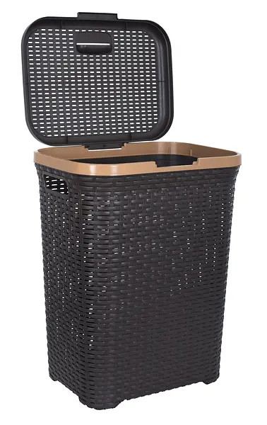 Кошик для білизни Violet House 0726 Роттанг Coffee, 55 л, коричневий (0726 Роттанг COF с/к 55 л) - фото 2