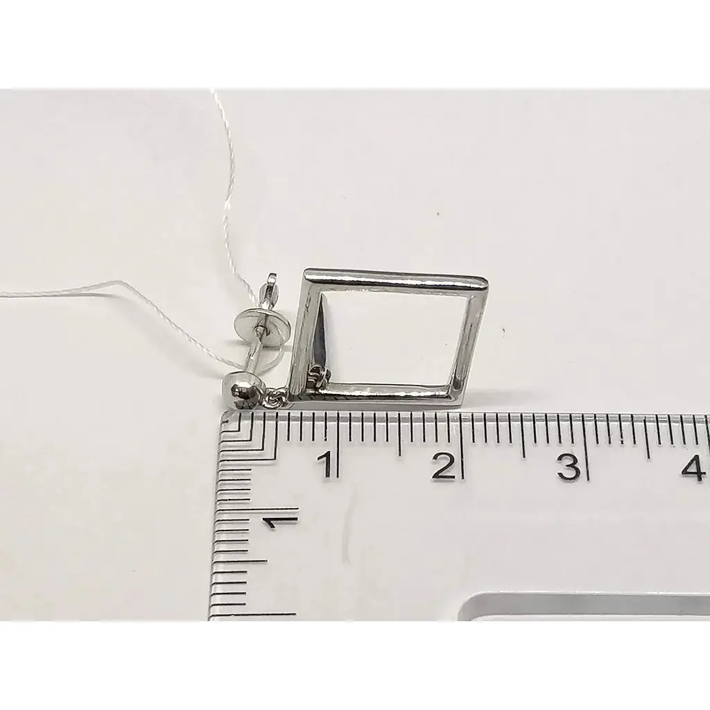 Серебряные серьги-пуссеты Империя золота. СП477С - фото 5