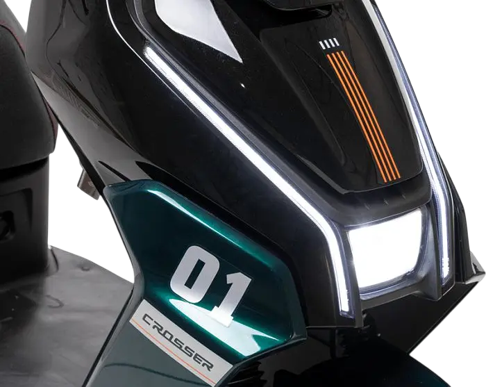 Электроскутер Двухместный Crosser CR22 (2500W, 72V/35Ah) Зеленый - фото 10