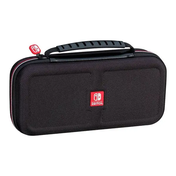 Игровая консоль Nintendo Switch Neon Blue-Red Upgraded version + Чехол Deluxe Travel Case Black + Защитное стекло - фото 4