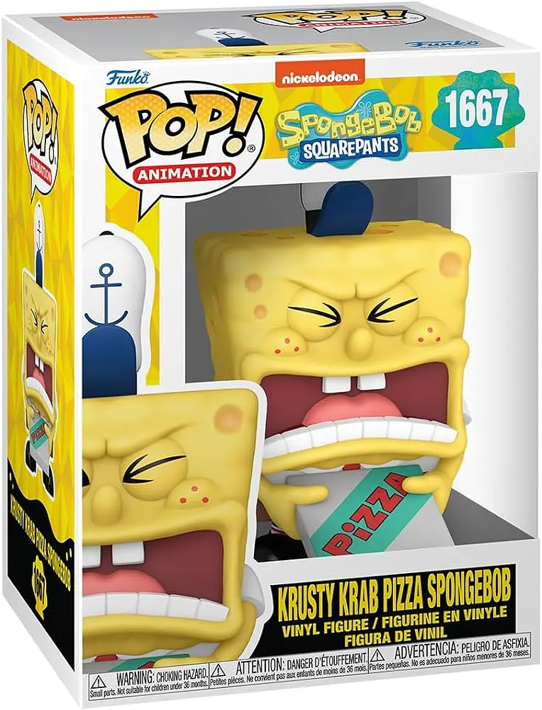 Фігурка Funko Pop Губка Боб Sponge Bob Square Pants Krusty Krab Pizza Spongebob 10 см FP SBQP 1667 - фото 3