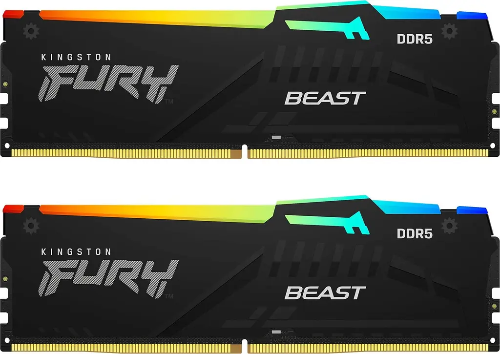 Пам'ять ПК DDR5 16GB KIT (8GBx2) 5200 FURY Beast RGB Kingston teh0024806 - фото 6