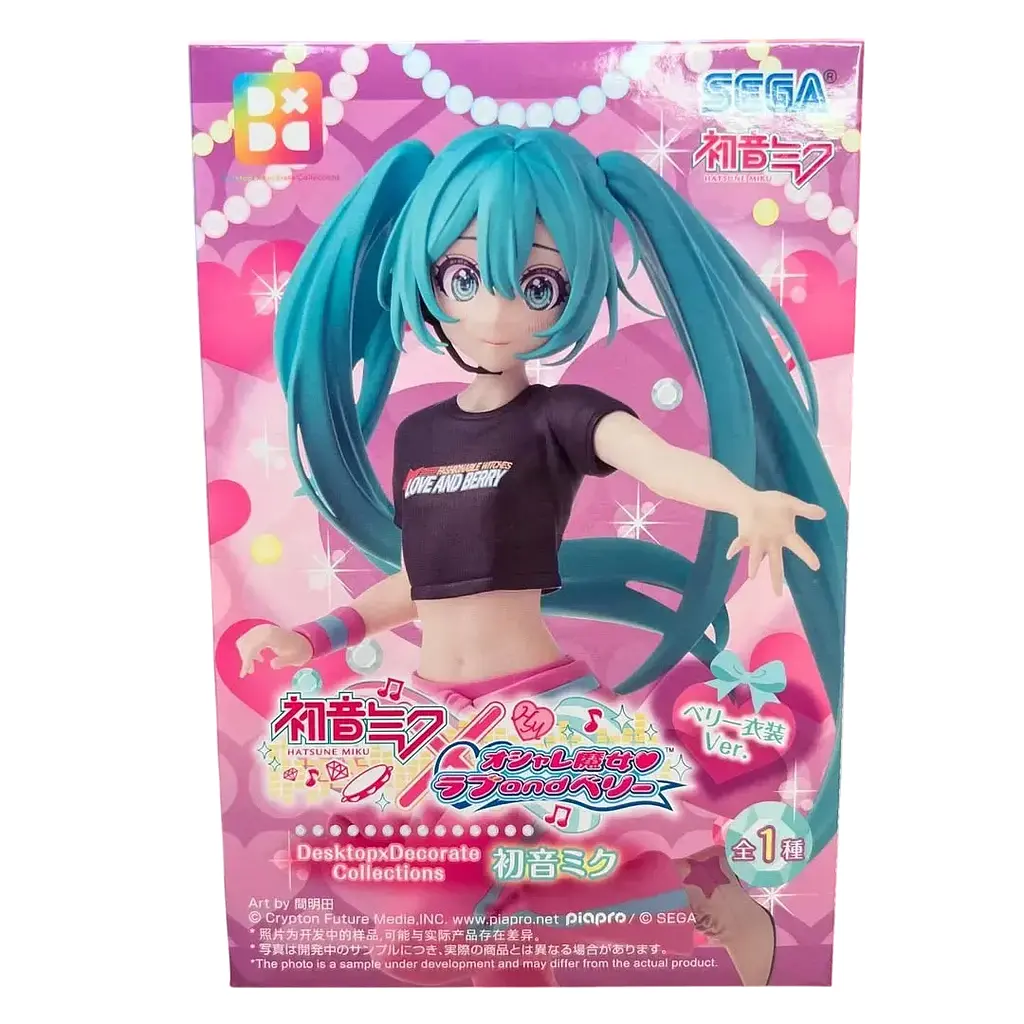 Фігурка Sega Vocaloid Hatsune Miku Вокалоїд Міку Хацуне Desktop x Decorate Collections Berry Costume Ver. 17 см S V HM DDC 17 - фото 5