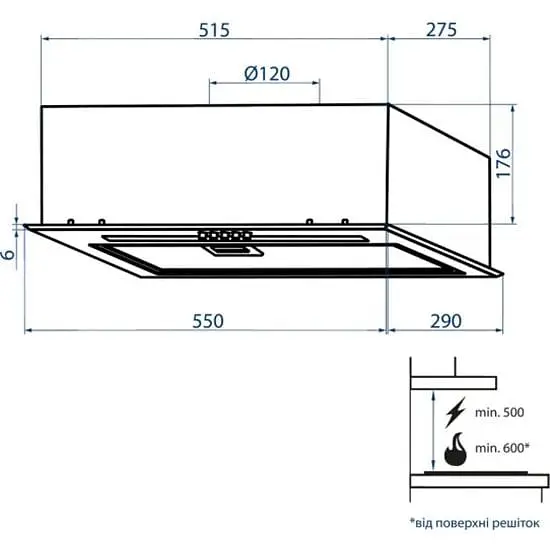 Вытяжка Minola HBI 5264 WH Glass 700 LED Line - фото 5