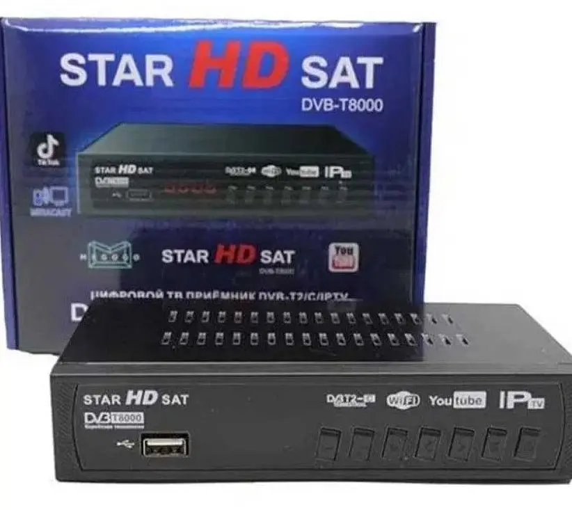 Цифрова ТВ-приставка Т2-тюнер DVB-T2/C IPTV з Wi-Fi, HDMI, USB, дисплеєм та пультом ДК, чорна - фото 6