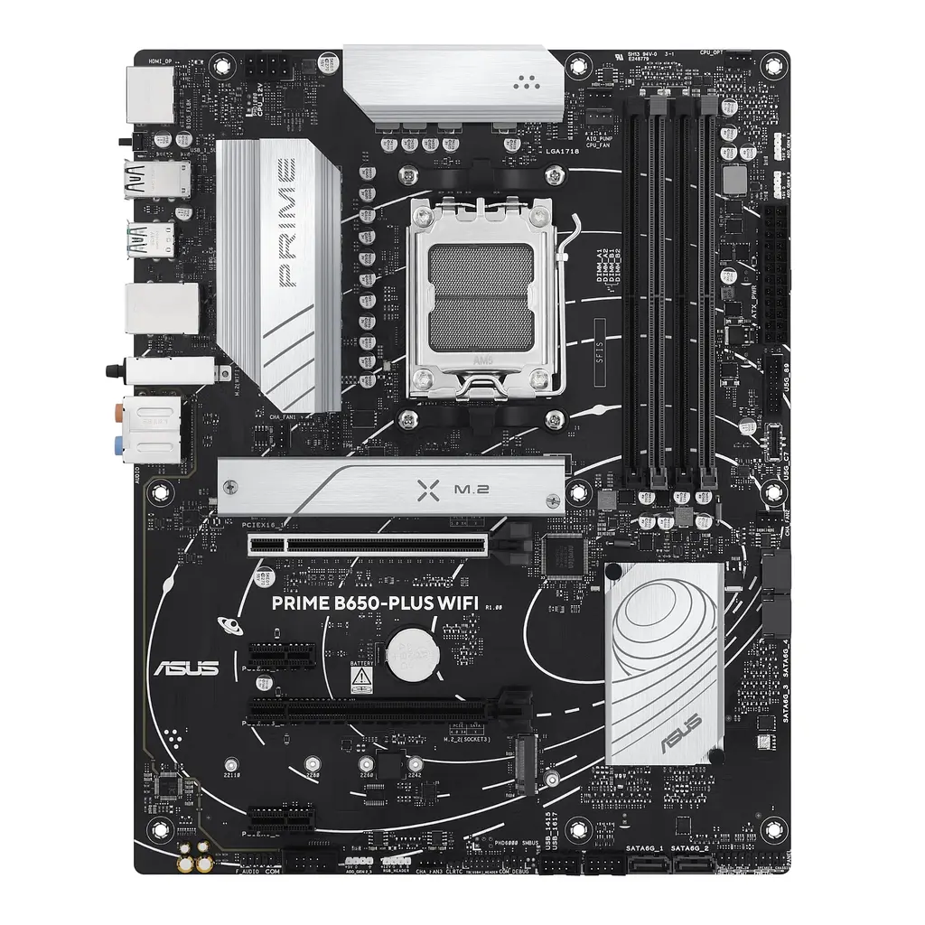 Материнcька плата PRIME B650-PLUS WIFI sAM5 B650 4xDDR5 M.2 HDMI DP Wi-Fi BT ATX Asus teh0019061 - фото 2