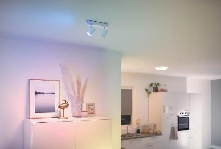WiZ Світильник точковий накладний розумний IMAGEO Spots, 2х5W, 2200-6500K, RGB, Wi-Fi, білий - фото 2