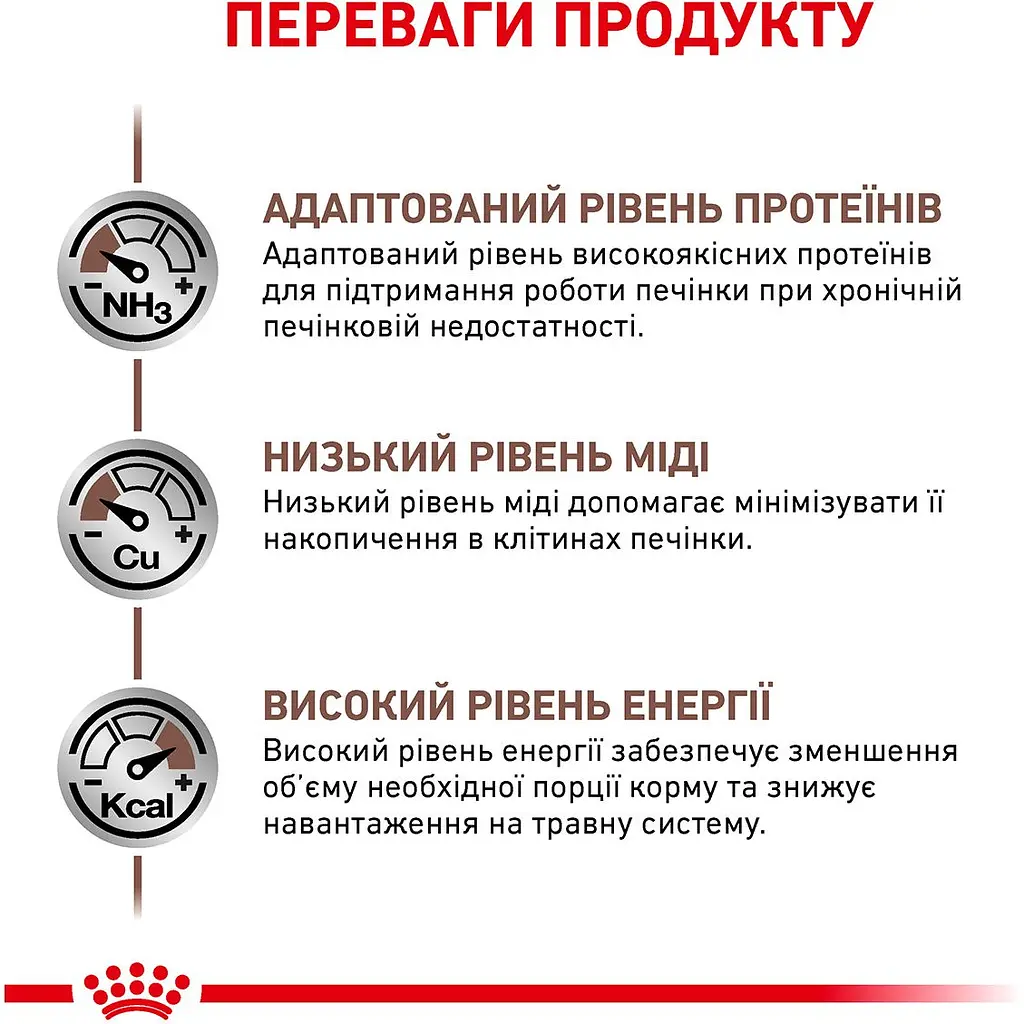 Сухий повнораціонний дієтичний корм для собак Royal Canin Veterinary Hepatic Dog призначений для підтримання функції печінки при хронічній печінковій недостатності та для зниження накопичення міді у печінці 7 кг - фото 9