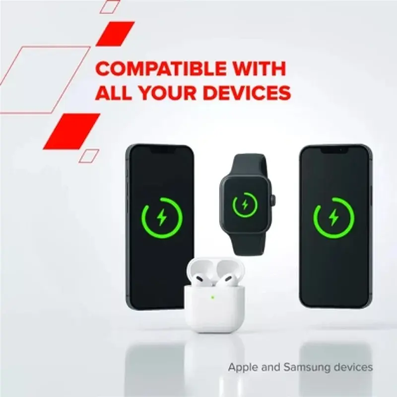Зарядний пристрій Canyon 4-in-1 wireless charging stand 30W + charger 65W + cable 1.0m white (CNS-WCS405W) - фото 8