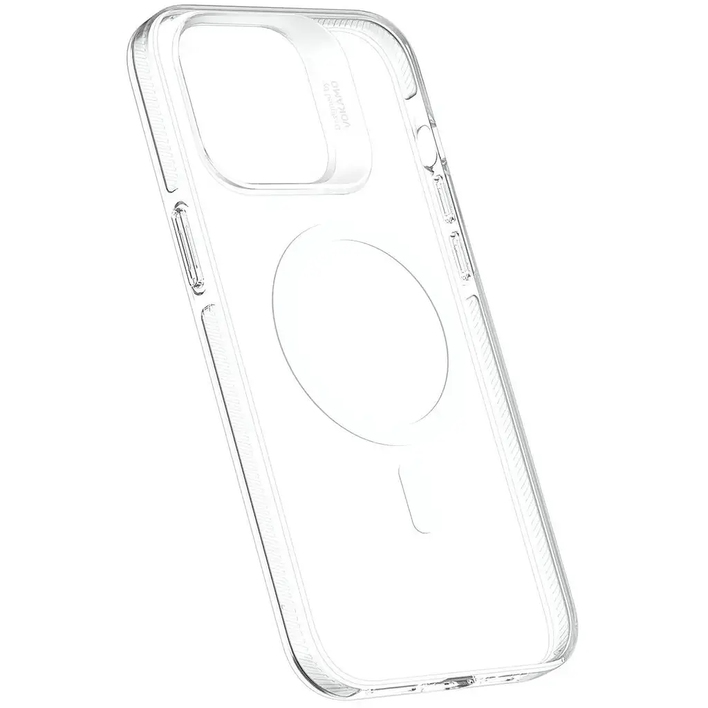 Чохол Vokamo для iPhone 15 Pro Max захисний з магнітним кільцем прозорий - фото 4