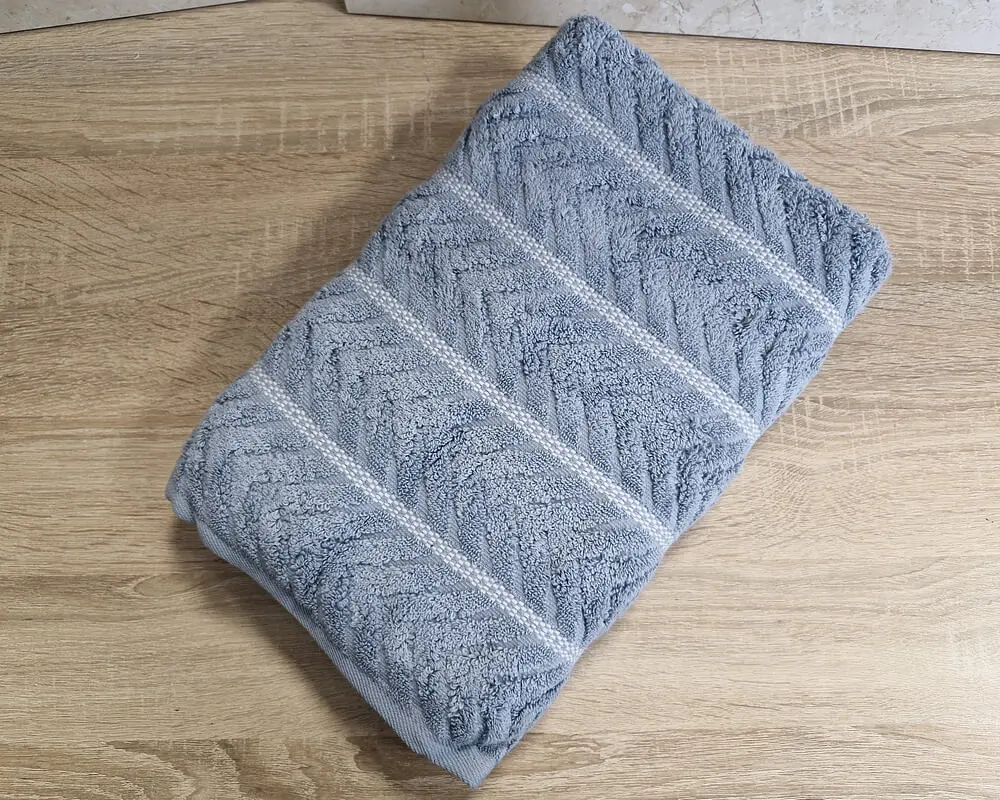 Набір турецьких махрових рушників Cestepe MicroCotton Premium 3 штуки 70x140 Multi 2 щільність 600 г/м2 - фото 6