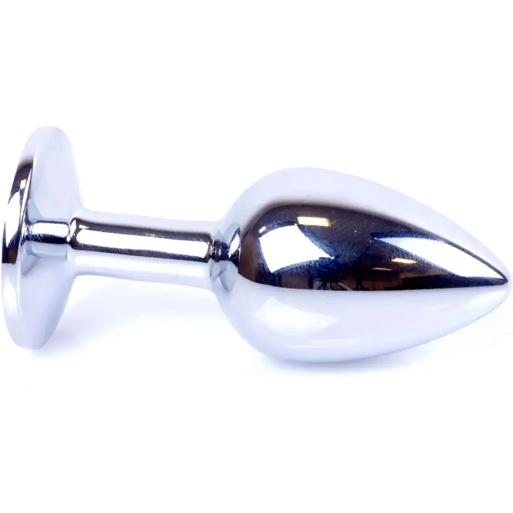 Анальна пробка Boss Of Toys Boss Series - Jewellery Silver Plug Light Blue S, BS6400014, Срібний / Голубой - фото 5