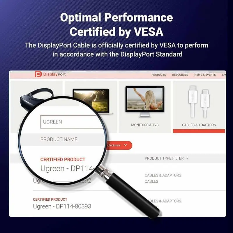 Кабель Ugreen DisplayPort-DisplayPort V 1.4 1.5 м (80391) - фото 6
