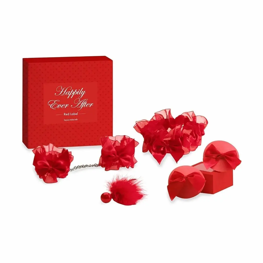 Подарунковий набір Bijoux Indiscrets Happily Ever After, Red Label, 4 аксесуари