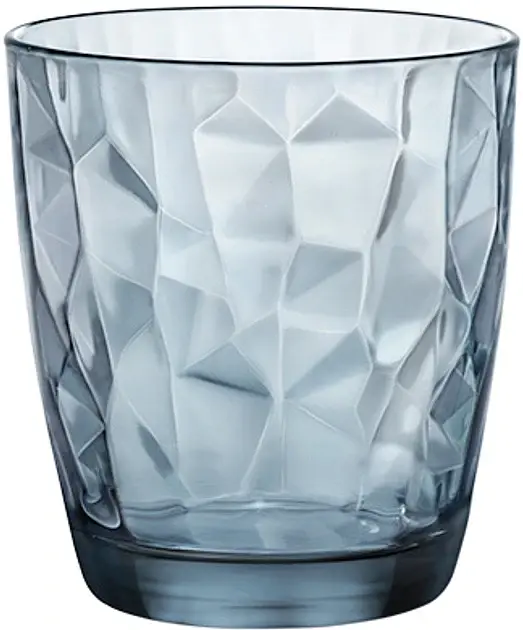 Набір склянок для води Bormioli Rocco DIAMOND OCEAN BLUE 305 мл, 6 шт (350220M)