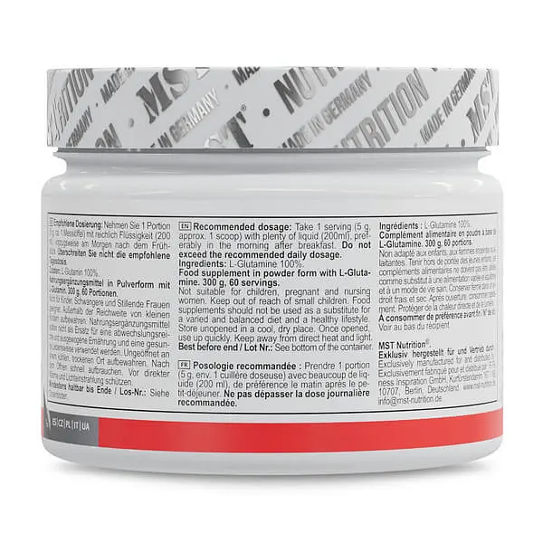 Глютамін Glutamine 300 грам MST Nutrition vit0006102 - фото 3