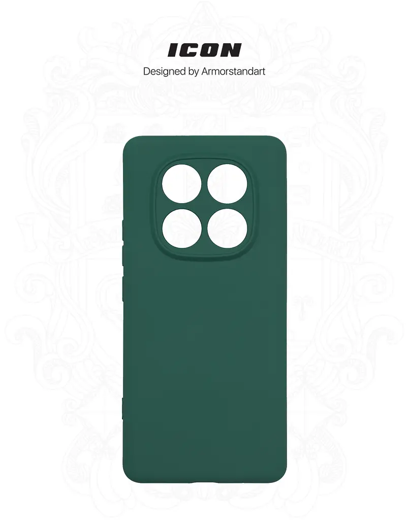 Чехол ArmorStandart ICON для Xiaomi Redmi Note 14 Pro 4G Camera cover Dark Green (ARM86878) - фото 3