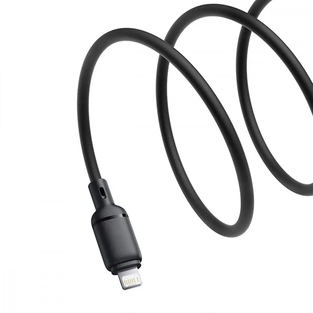 Кабель Baseus Silky Series Fast Charging Lightning 2.4A (2m) black (P10377702113-01) - фото 2