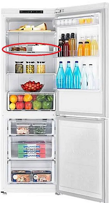 Стеклянная полка Easy Slide на холодильник Samsung RB29, RB30, RB31, RB33, DA97-13616A 495x365x65 мм - фото 8