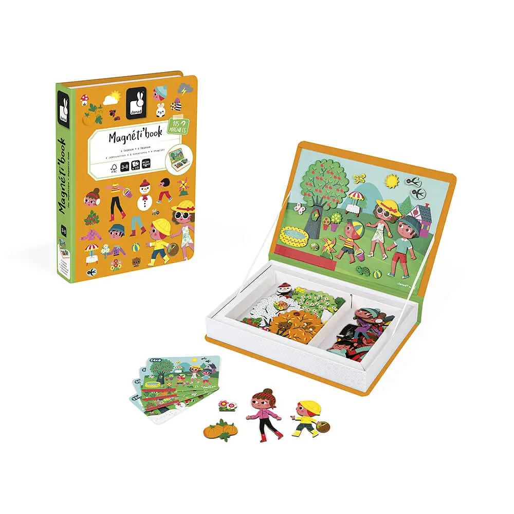 Магнитная книга 4 сезона 115эл. Janod det0017715 - фото 2