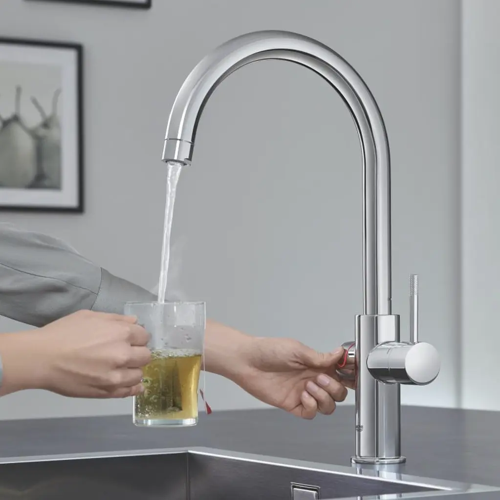 Змішувач для кухні з бойлером Grohe Red Duo 30083001 M-size, Хром - фото 2