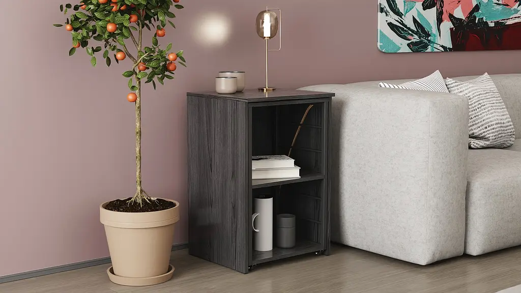 Стол-тумба трансформер Смарт 2/1 Ferrum-decor 750x1450x500 Черный металл ДСП Сосна Кембра 16 мм (FRD-105097) - фото 8