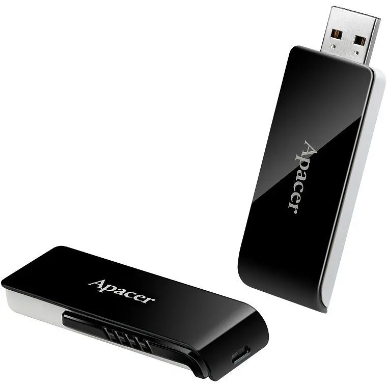 USB флеш-накопитель Apacer USB AH350 128GB USB 3.2 Black (AP128GAH350B-1) [136940] - фото 5