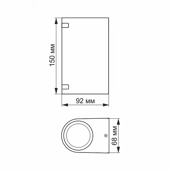 LED светильник архитектурный AR022B IP54 VIDEX GU10x2 - фото 4